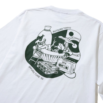 坩堝 IPPUKU TUNE ‘95 LS T-SHIRTS (RUTSUBO×YU SUDA ) RUTSUBO IPPUKU TUNE ‘95 ロングスリーブTシャツ R25-QS5-TS2【メンズ グラフィック 長袖 Tシャツ バックプリント コラボ 25FW】