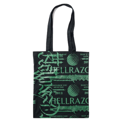 Hellrazor LETTER TOTE BAG ヘルレイザー レター トートバッグ 01125SPZYS0803【メンズ 鞄 トートバッグ グラフィック ロゴ  25FW】