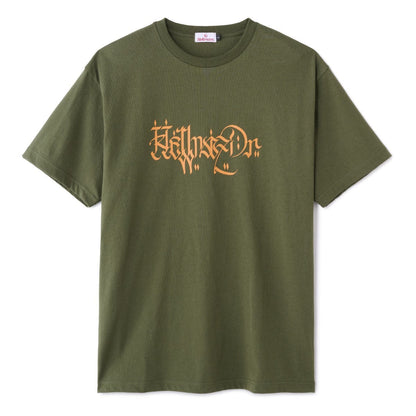 Hellrazor LETTER SHIRT ヘルレイザー レター シャツ 01125SPZYS5301【メンズ Tシャツ 半袖 グラフィック フロントプリント 25FW】