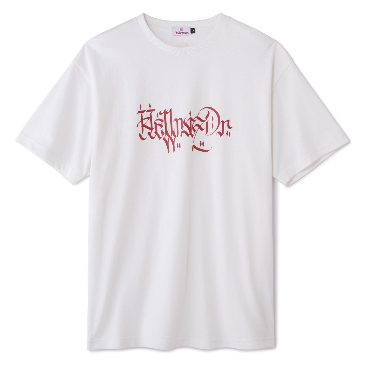 Hellrazor LETTER SHIRT ヘルレイザー レター シャツ 01125SPZYS5301【メンズ Tシャツ 半袖 グラフィック フロントプリント 25FW】