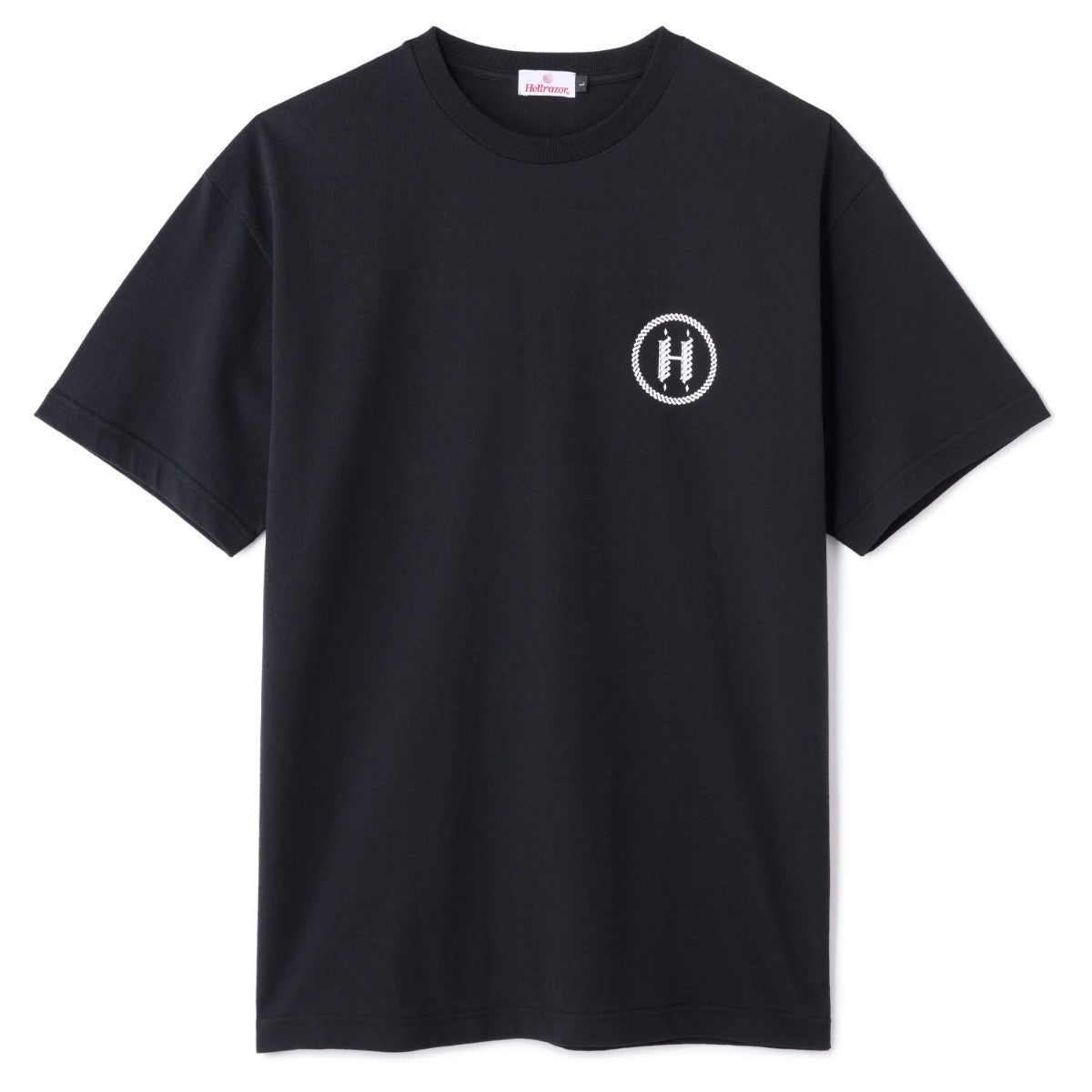 Hellrazor ROPE LOGO SHIRT ヘルレイザー ロープ ロゴ シャツ 01125SPZYS5302【メンズ Tシャツ 半袖 グラフィック フロントプリント ロゴ 25FW】