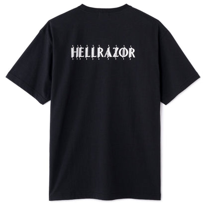 Hellrazor ROPE LOGO SHIRT ヘルレイザー ロープ ロゴ シャツ 01125SPZYS5302【メンズ Tシャツ 半袖 グラフィック フロントプリント ロゴ 25FW】