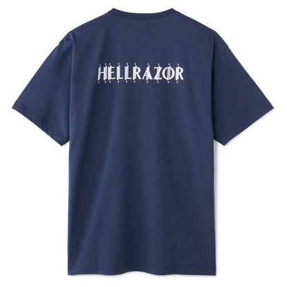 Hellrazor ROPE LOGO SHIRT ヘルレイザー ロープ ロゴ シャツ 01125SPZYS5302【メンズ Tシャツ 半袖 グラフィック フロントプリント ロゴ 25FW】