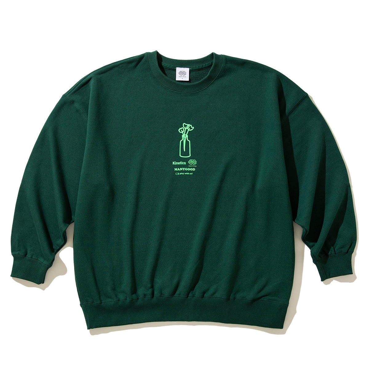 NAVIETOKYO Kinetics x NAVIETOKYO x MANY GOOD Tri-logo Crewneck Sweat ネイビートーキョー Tri-logo クルーネック スウェット NVTK-MNGD-03【メンズ スウェット ロゴ グラフィック コラボ 25FW】