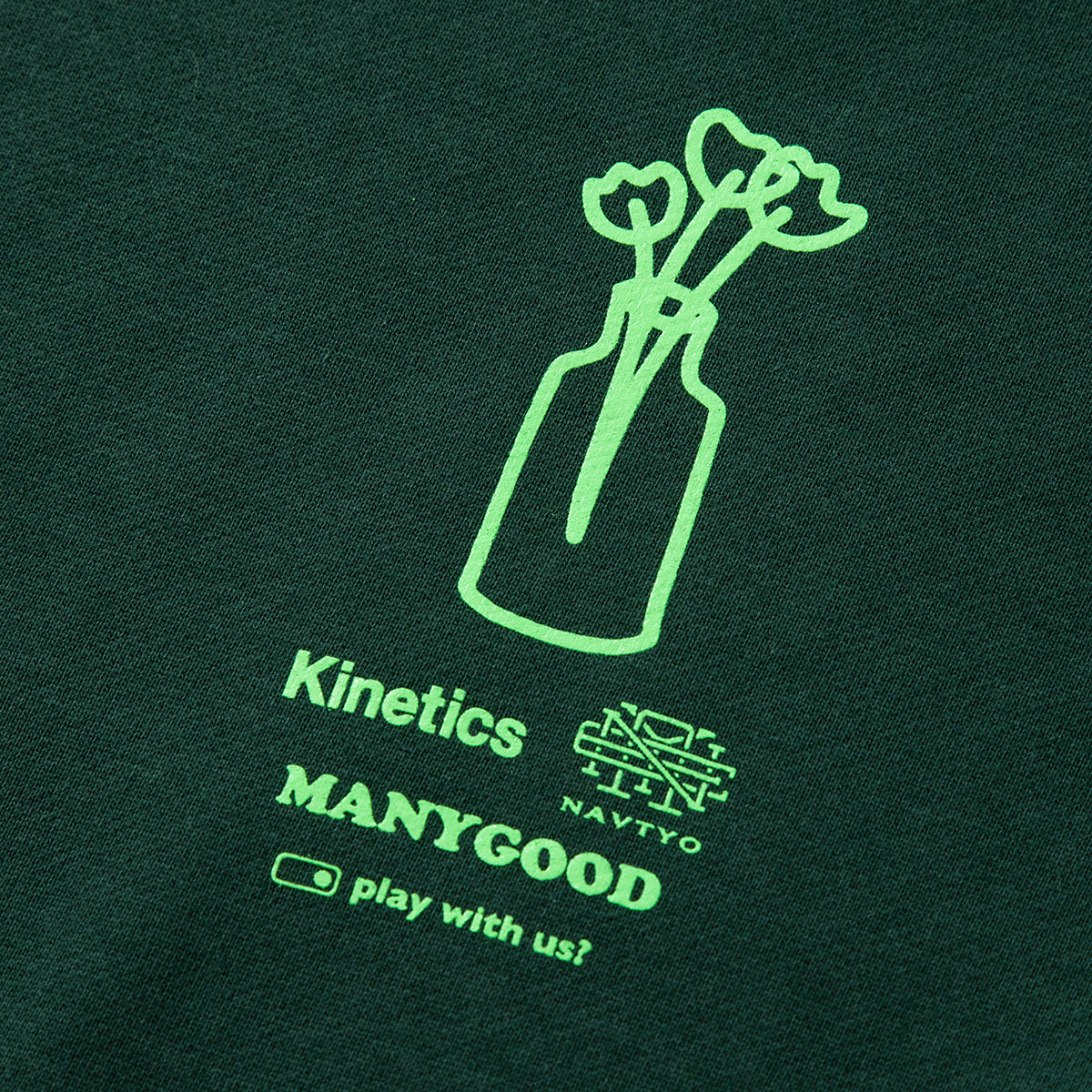 NAVIETOKYO Kinetics x NAVIETOKYO x MANY GOOD Tri-logo Crewneck Sweat ネイビートーキョー Tri-logo クルーネック スウェット NVTK-MNGD-03【メンズ スウェット ロゴ グラフィック コラボ 25FW】