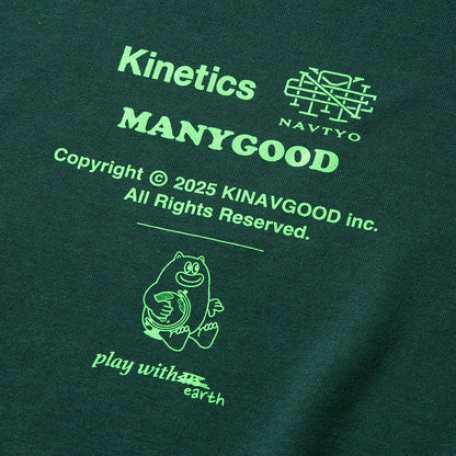 NAVIETOKYO Kinetics x NAVIETOKYO x MANY GOOD Tri-logo Crewneck Sweat ネイビートーキョー Tri-logo クルーネック スウェット NVTK-MNGD-03【メンズ スウェット ロゴ グラフィック コラボ 25FW】