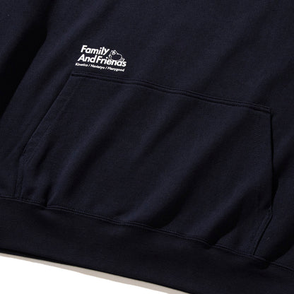 NAVIETOKYO Kinetics x NAVIETOKYO x MANY GOOD F&F Hoodie ネイビートーキョー ファミリー&フレンズ フーディ NVTK-MNGD-04【メンズ パーカー プルオーバー ロゴ グラフィック コラボ 25FW】