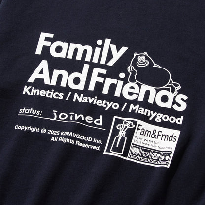 NAVIETOKYO Kinetics x NAVIETOKYO x MANY GOOD F&F Hoodie ネイビートーキョー ファミリー&フレンズ フーディ NVTK-MNGD-04【メンズ パーカー プルオーバー ロゴ グラフィック コラボ 25FW】
