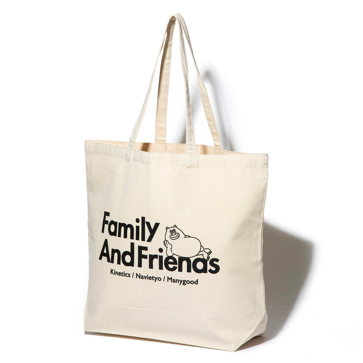 NAVIETOKYO Kinetics x NAVIETOKYO x MANY GOOD F&F Tote Bag ネイビートーキョー ファミリー&フレンズ トートバッグ NVTK-MNGD-06【メンズ 鞄 トート ロゴ グラフィック コラボ 25FW】