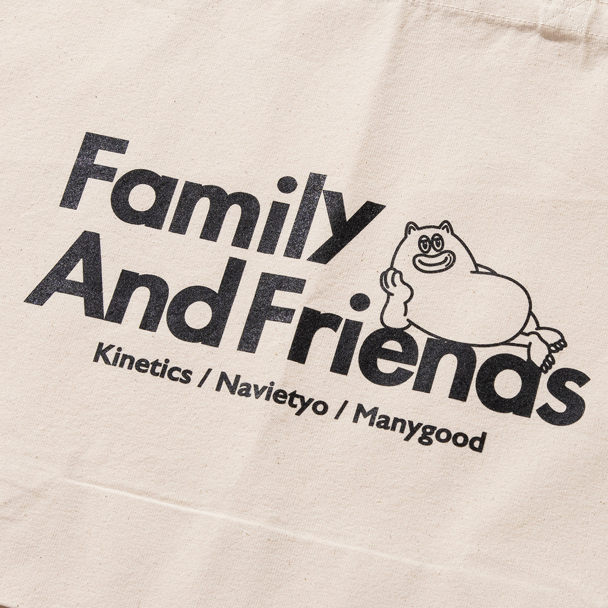 NAVIETOKYO Kinetics x NAVIETOKYO x MANY GOOD F&F Tote Bag ネイビートーキョー ファミリー&フレンズ トートバッグ NVTK-MNGD-06【メンズ 鞄 トート ロゴ グラフィック コラボ 25FW】