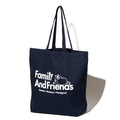 NAVIETOKYO Kinetics x NAVIETOKYO x MANY GOOD F&F Tote Bag ネイビートーキョー ファミリー&フレンズ トートバッグ NVTK-MNGD-06【メンズ 鞄 トート ロゴ グラフィック コラボ 25FW】