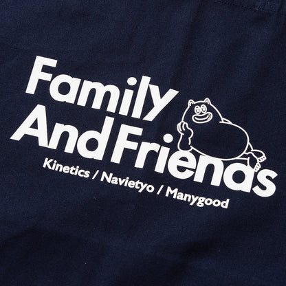 NAVIETOKYO Kinetics x NAVIETOKYO x MANY GOOD F&F Tote Bag ネイビートーキョー ファミリー&フレンズ トートバッグ NVTK-MNGD-06【メンズ 鞄 トート ロゴ グラフィック コラボ 25FW】