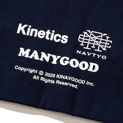 NAVIETOKYO Kinetics x NAVIETOKYO x MANY GOOD F&F Tote Bag ネイビートーキョー ファミリー&フレンズ トートバッグ NVTK-MNGD-06【メンズ 鞄 トート ロゴ グラフィック コラボ 25FW】