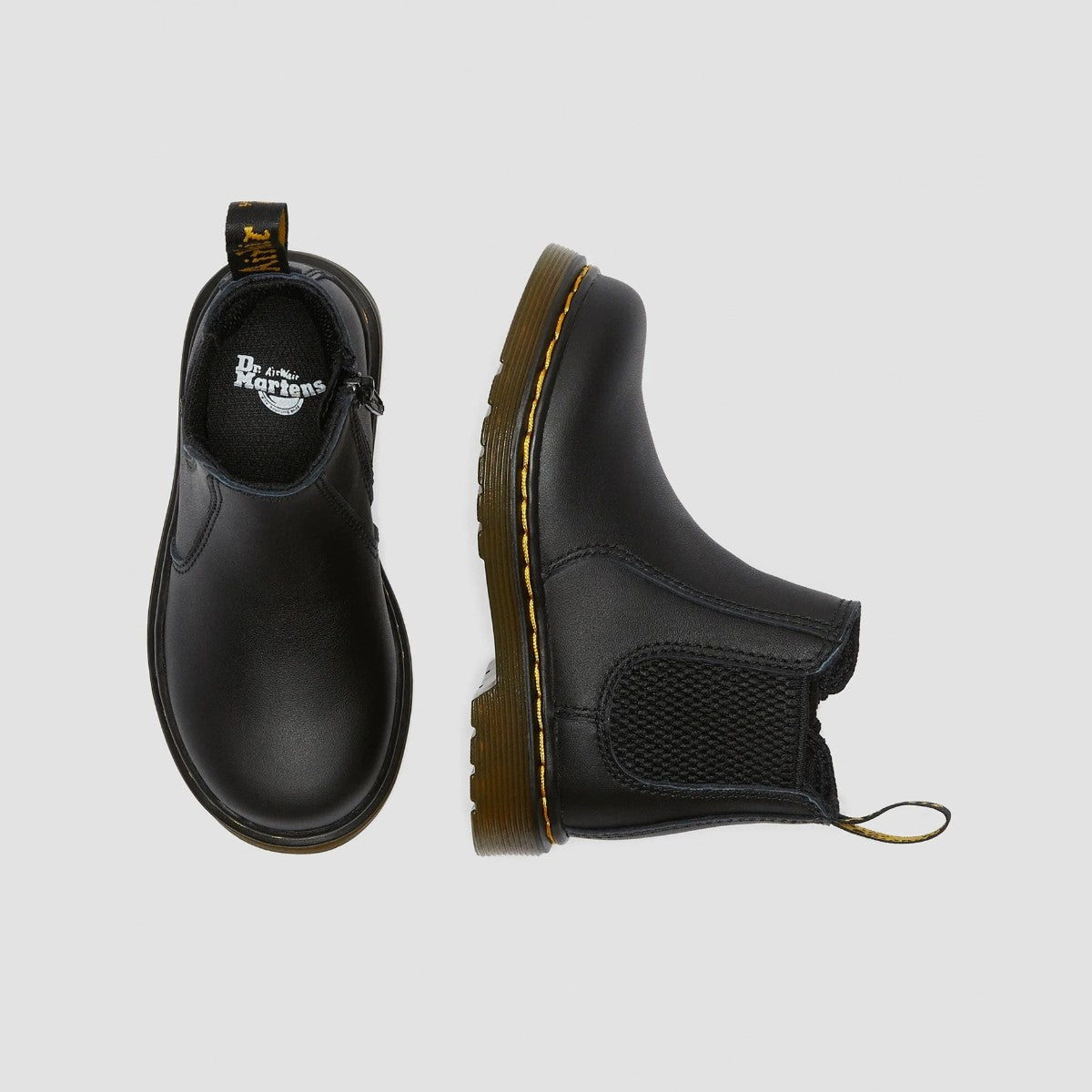 Dr. MARTENS 2976 TODDLER CHELSEA BOOT ドクターマーチン 2976 トドラー チェルシー ブーツ DM-16704001-BLK【キッズ チェルシーブーツ キッズ サイドゴア レザー 定番 25FW】
