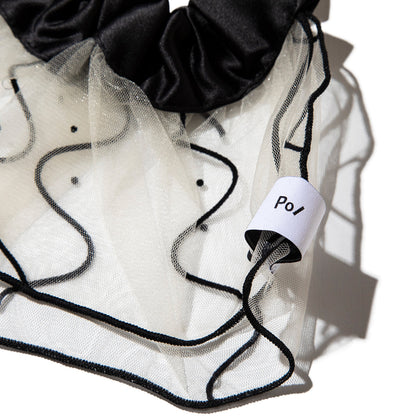 PoI Tulle scrunchie ポィ チュールシュシュ 252-AA18【レディース シュシュ チュール ヘアアクセサリー 25FW】