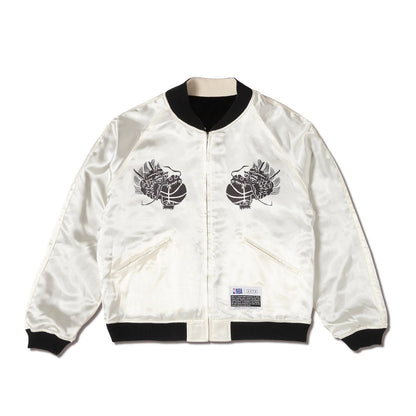 AKTR NBAxAKTR SUKAJAN アクター NBAxAKTR スカジャン 225-054010【メンズ スカジャン リバーシブル ジャケット 刺繍 サテン 別珍 25FW】