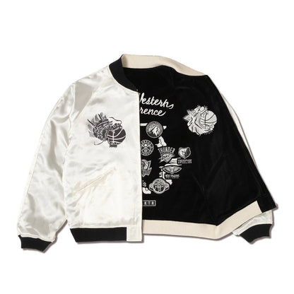 AKTR NBAxAKTR SUKAJAN アクター NBAxAKTR スカジャン 225-054010【メンズ スカジャン リバーシブル ジャケット 刺繍 サテン 別珍 25FW】