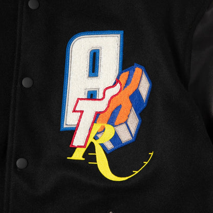 AKTR NBAxAKTR VARSITY JACKET アクター NBAxAKTR バーシティジャケット 225-055010【メンズ スタジャン ジャケット 牛革 メルトン 裏地 刺繍 25FW】