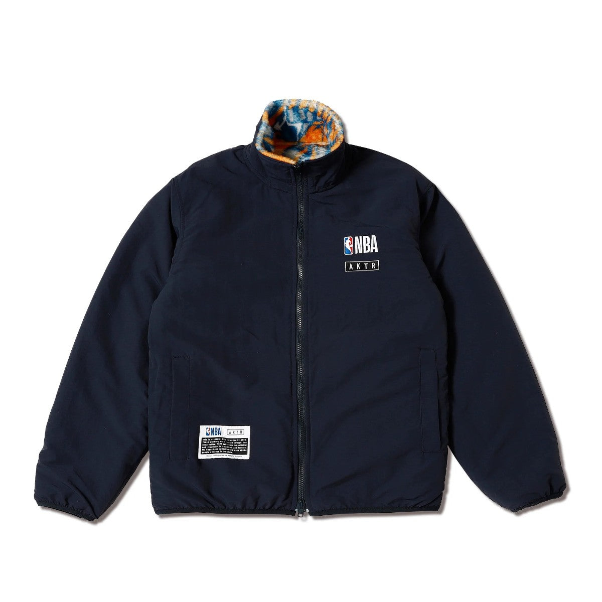 AKTR NBAxAKTR REV FLEECE JACKET NYK アクター NBAxAKTR リバーシブル フリース ジャケット NYK 225-057010【メンズ フリース リバーシブル ジャケット 防寒 アウター ナイロン 25FW】
