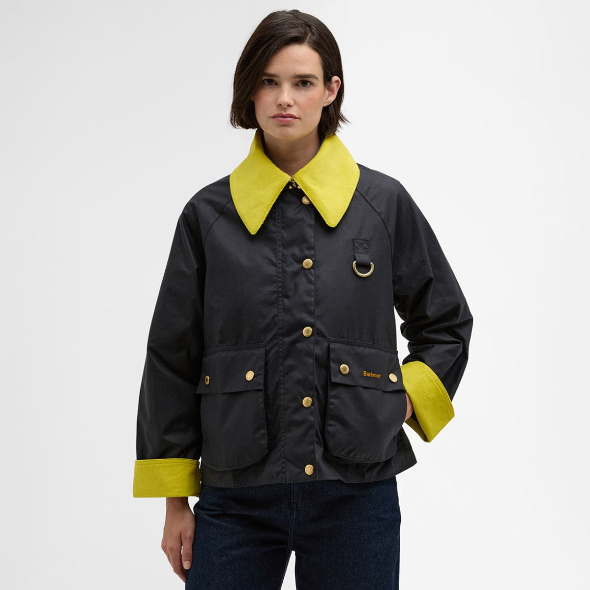 Barbour Spey Icon Wax Short Jacket バブアー スペイ アイコン ワックス ショート ジャケット LWX1515NY92【レディース ジャケット ワックス アウター ユニセックス 25FW】