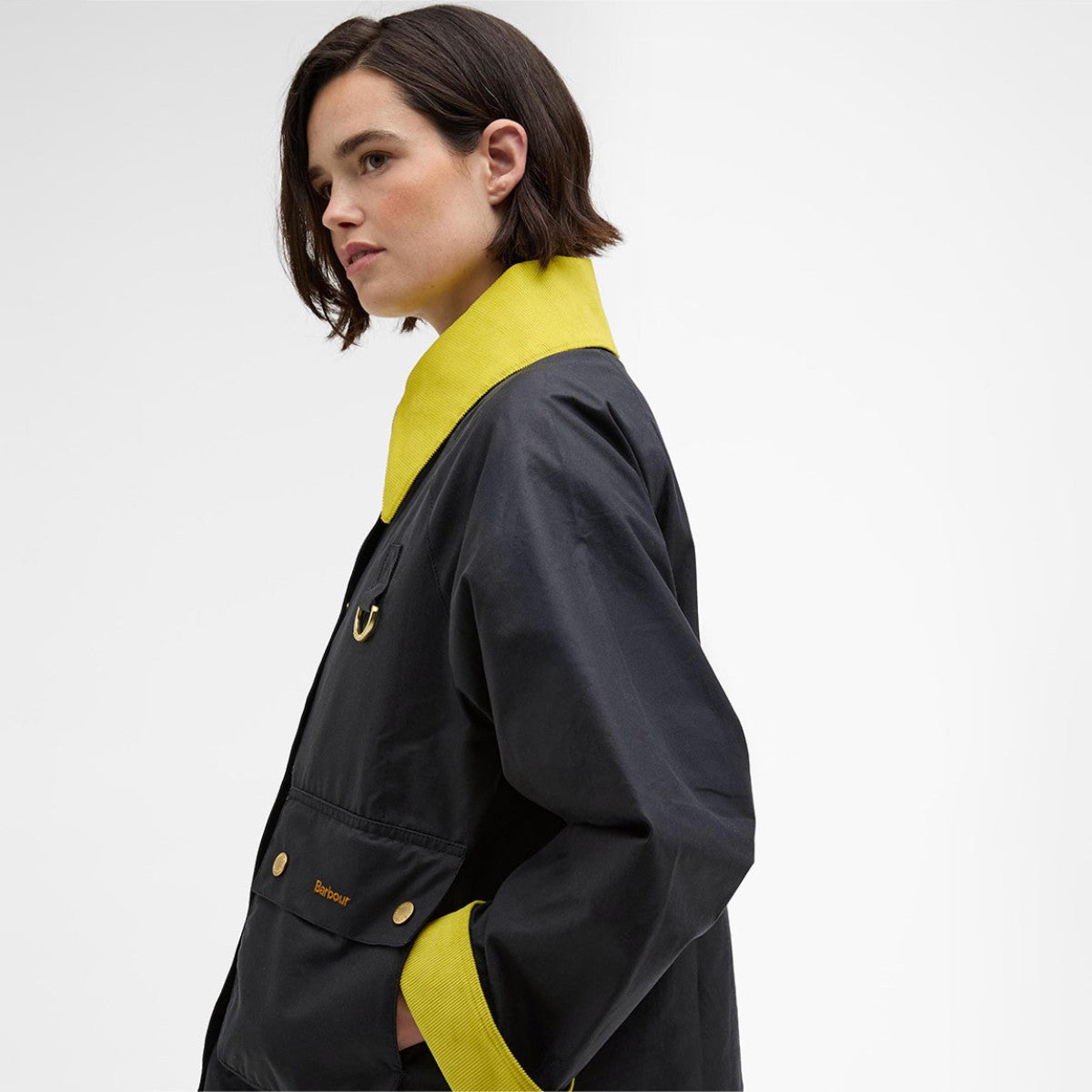 Barbour Spey Icon Wax Short Jacket バブアー スペイ アイコン ワックス ショート ジャケット LWX1515NY92【レディース ジャケット ワックス アウター ユニセックス 25FW】