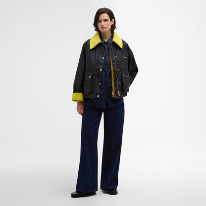 Barbour Spey Icon Wax Short Jacket バブアー スペイ アイコン ワックス ショート ジャケット LWX1515NY92【レディース ジャケット ワックス アウター ユニセックス 25FW】