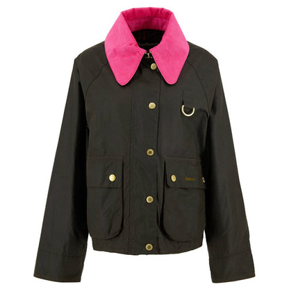 Barbour Spey Icon Wax Short Jacket バブアー スペイ アイコン ワックス ショート ジャケット LWX1515OL71【レディース ジャケット ワックス アウター ユニセックス 25FW】