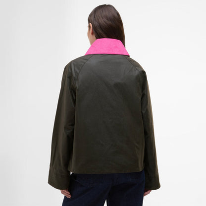 Barbour Spey Icon Wax Short Jacket バブアー スペイ アイコン ワックス ショート ジャケット LWX1515OL71【レディース ジャケット ワックス アウター ユニセックス 25FW】