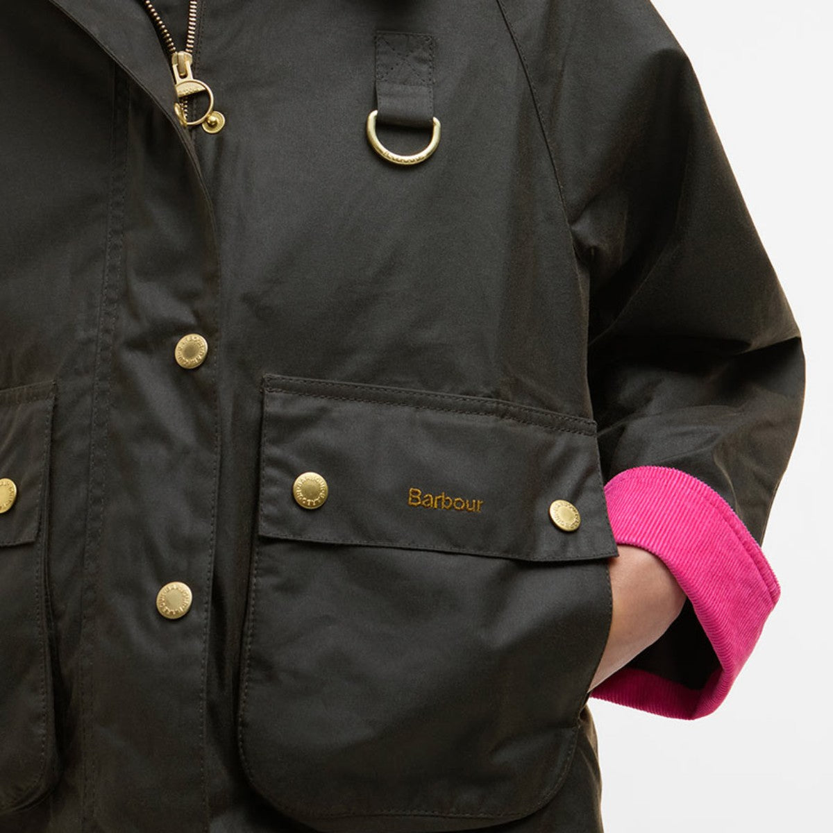 Barbour Spey Icon Wax Short Jacket バブアー スペイ アイコン ワックス ショート ジャケット LWX1515OL71【レディース ジャケット ワックス アウター ユニセックス 25FW】