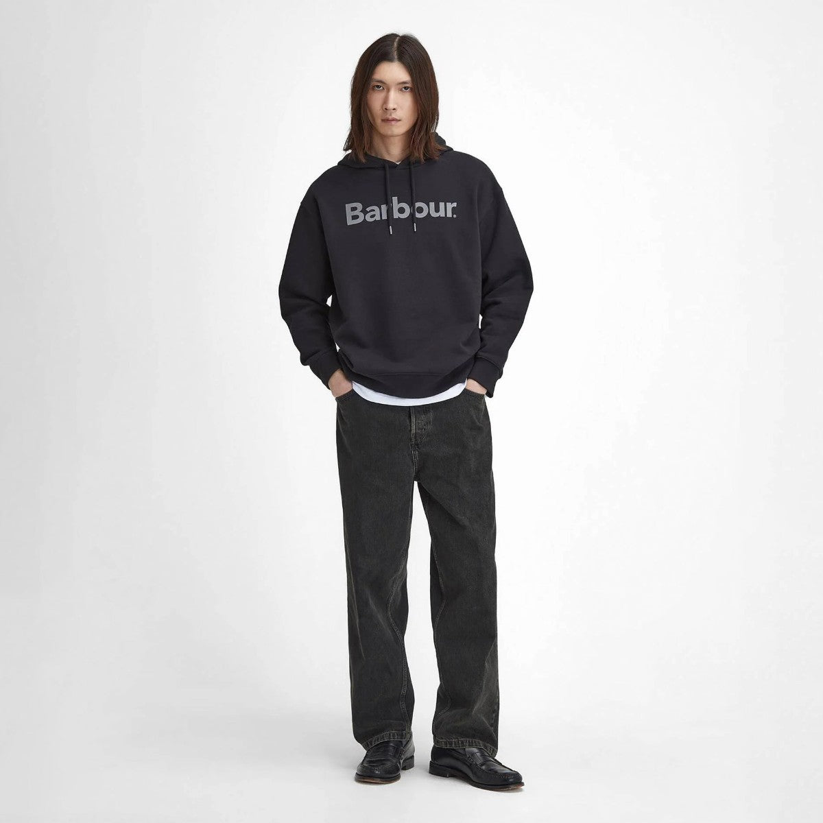 Barbour Nicholas Oversized Hoodie バブアー ニコラス オーバーサイズ フード パーカー MOL0638【メンズ パーカー フーディ スウェット コットン ユニセックス 25FW】