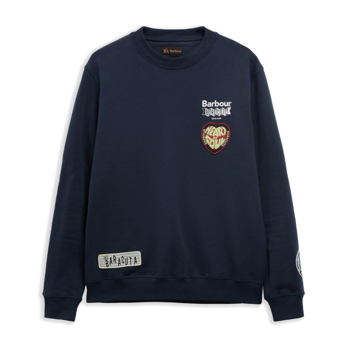 Barbour Barbour x Baracuta Northern Regular Crew Neck Sweatshirt バブアー バブアー x バラクータ ノーザン レギュラー クルーネック スウェットシャツ MOL0719【メンズ スウェット クルーネック イギリス コラボ 25FW】