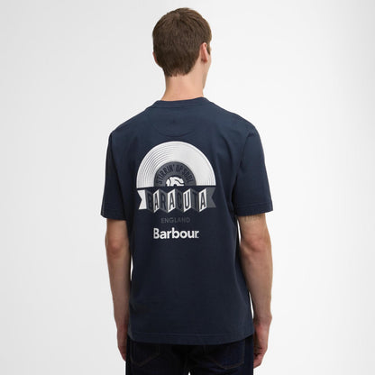 Barbour Barbour x Baracuta Vinyl Os T-Shirt バブアー バブアー x バラクータ バイナル オーバーサイズ Tシャツ MTS1506【メンズ コラボ Tシャツ グラフィック ロゴ オーバーサイズ 25FW】