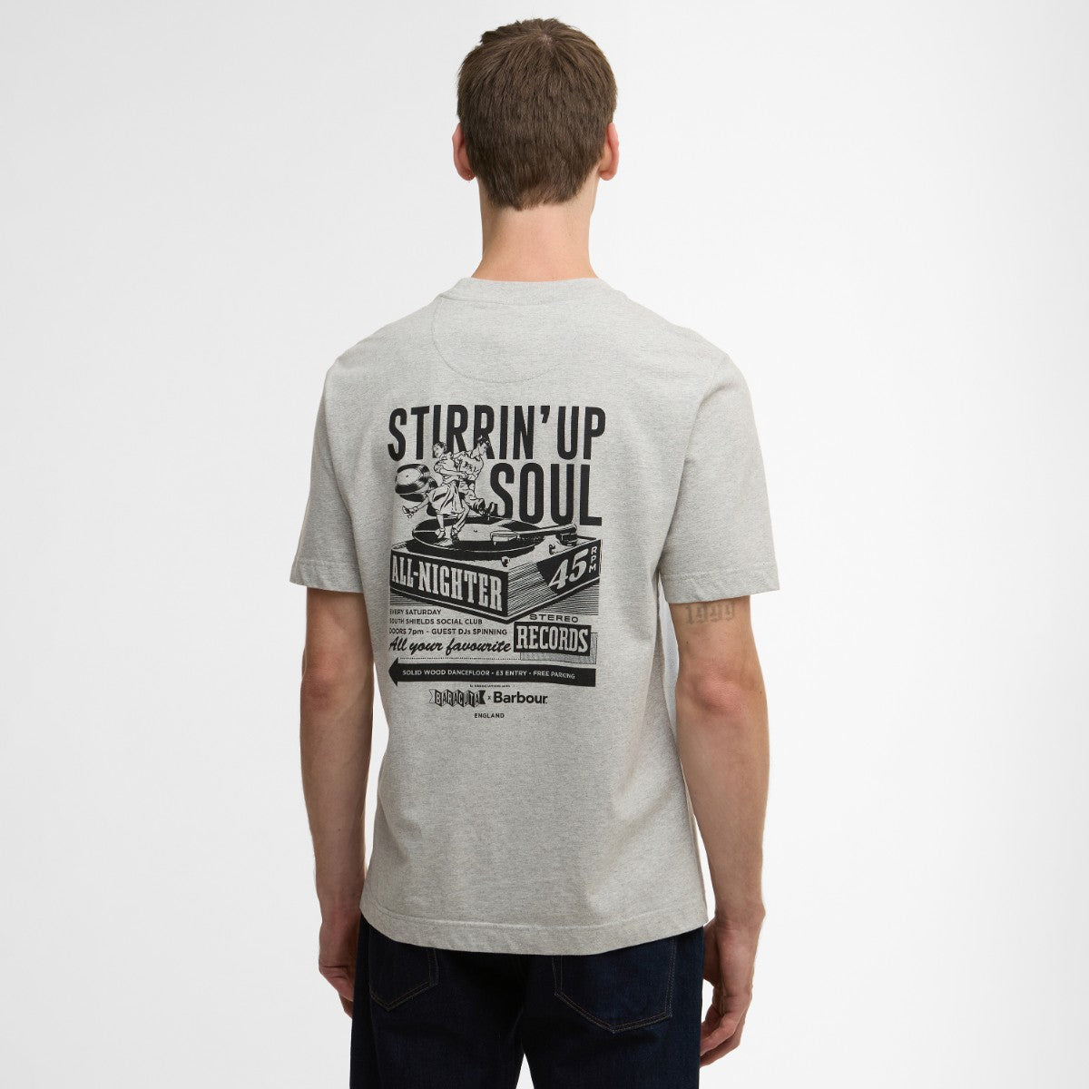 Barbour Barbour x Baracuta All Nighter Os T-Shirt バブアー バブアー x バラクータ オールナイター オーバーサイズ Tシャツ MTS1507【メンズ コラボ Tシャツ オーバーサイズ グラフィック 25FW】