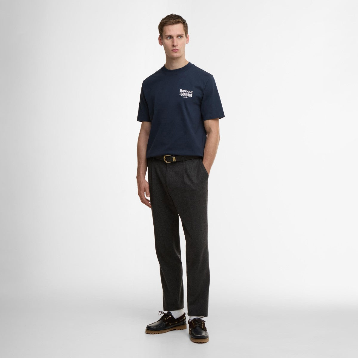 Barbour Barbour x Baracuta All Nighter Os T-Shirt バブアー バブアー x バラクータ オールナイター オーバーサイズ Tシャツ MTS1507【メンズ コラボ Tシャツ オーバーサイズ グラフィック 25FW】