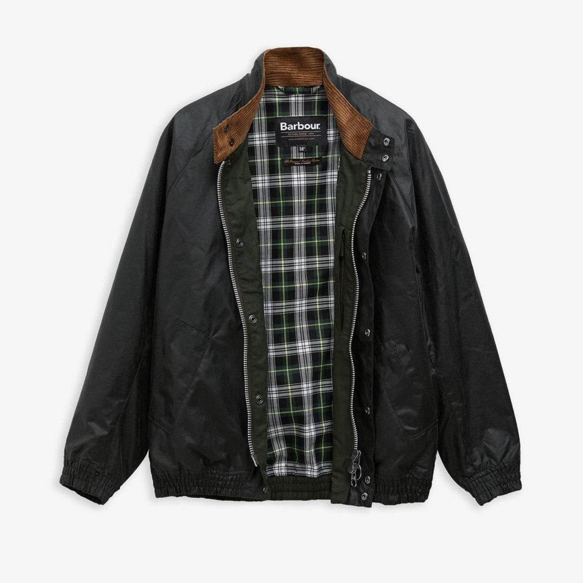 Barbour Transport Stand Collar Wax Blouson バブアー トランスポート スタンドカラー ワックス ブルゾン MWX2497SG91【メンズ ジャケット スタンドカラー アウター ユニセックス 25FW】