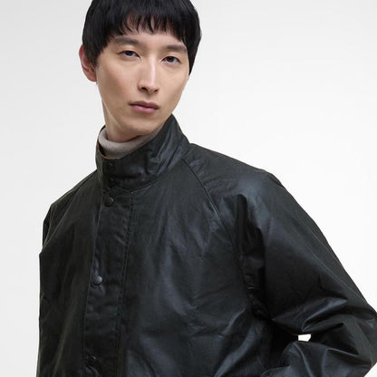 Barbour Transport Stand Collar Wax Blouson バブアー トランスポート スタンドカラー ワックス ブルゾン MWX2497SG91【メンズ ジャケット スタンドカラー アウター ユニセックス 25FW】
