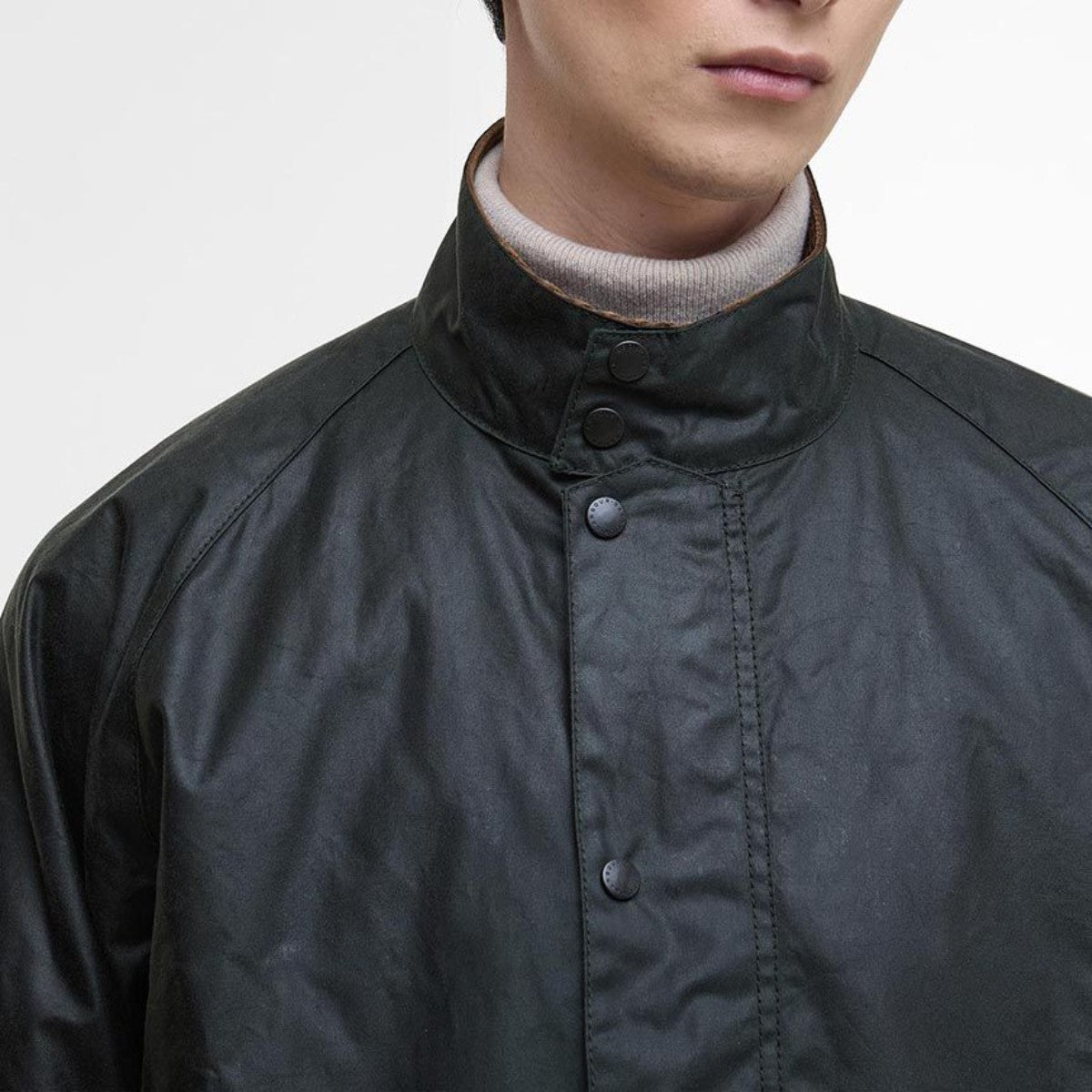 Barbour Transport Stand Collar Wax Blouson バブアー トランスポート スタンドカラー ワックス ブルゾン MWX2497SG91【メンズ ジャケット スタンドカラー アウター ユニセックス 25FW】