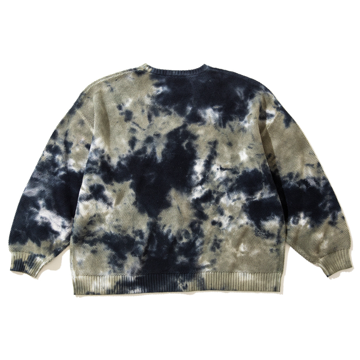 FLATLUX Moss Sweater "2025" フラットラックス モスセーター "2025" FX24-509【メンズ セーター タイダイニット コットンニット オーバーサイズ 鹿の子編み 25FW】