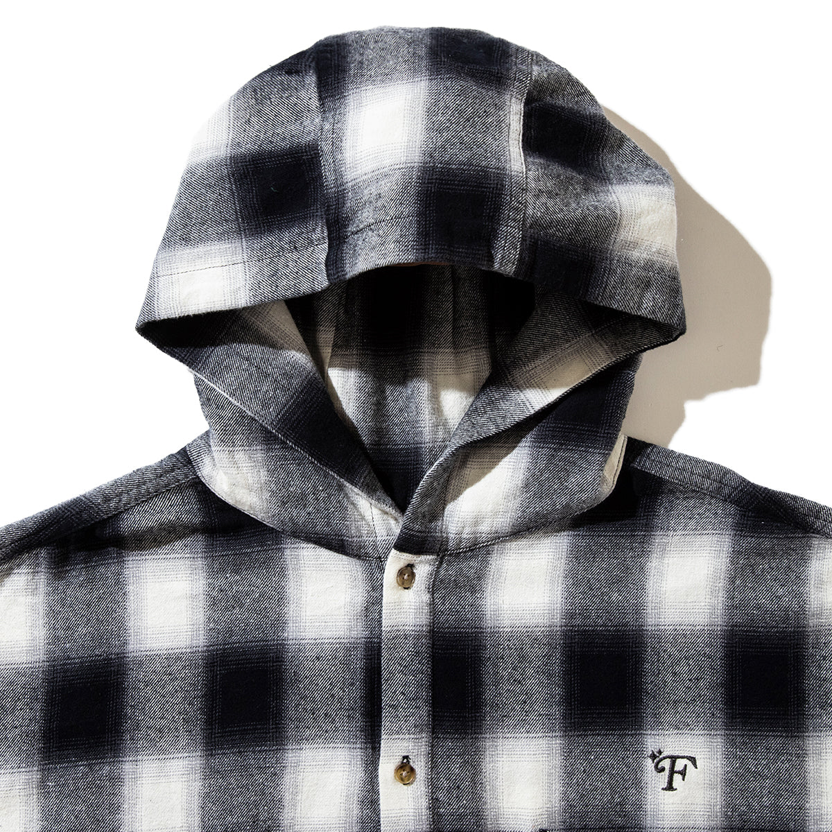 FLATLUX Venti Hooded Shirt フラットラックス ベンティ フーデッド シャツ FX25-507【メンズ ネルシャツ フーディー ポンチョ シャツ ライトアウター フランネル 25FW】