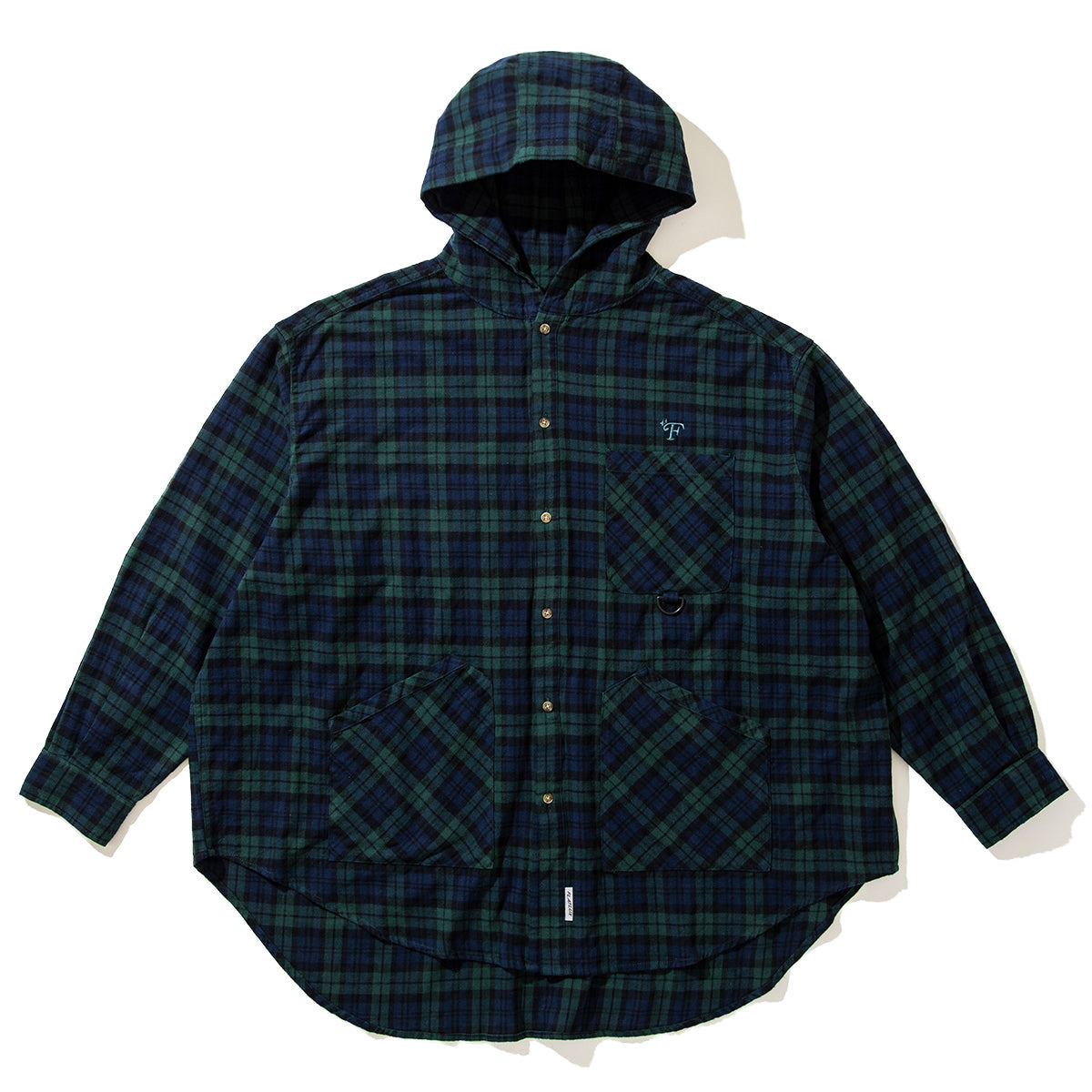 FLATLUX Venti Hooded Shirt フラットラックス ベンティ フーデッド シャツ FX25-507【メンズ ネルシャツ フーディー ポンチョ シャツ ライトアウター フランネル 25FW】