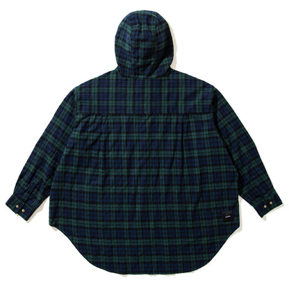 FLATLUX Venti Hooded Shirt フラットラックス ベンティ フーデッド シャツ FX25-507【メンズ ネルシャツ フーディー ポンチョ シャツ ライトアウター フランネル 25FW】