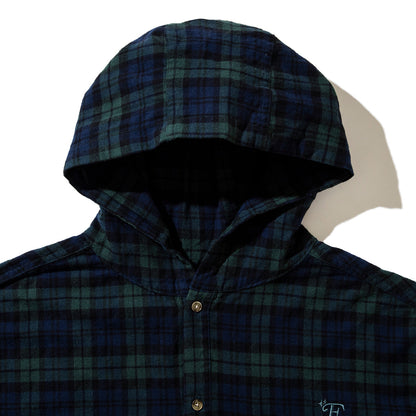 FLATLUX Venti Hooded Shirt フラットラックス ベンティ フーデッド シャツ FX25-507【メンズ ネルシャツ フーディー ポンチョ シャツ ライトアウター フランネル 25FW】