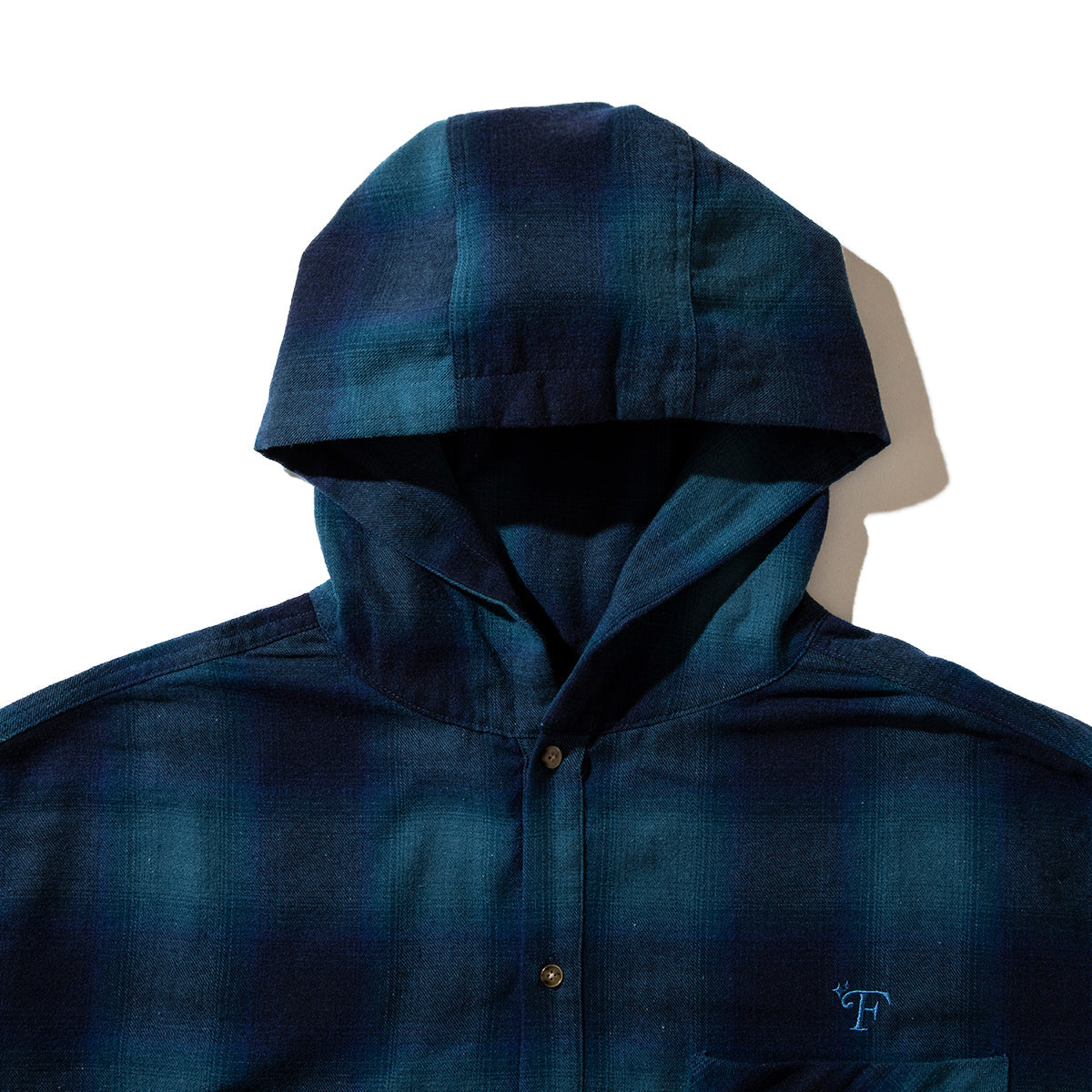 FLATLUX Venti Hooded Shirt フラットラックス ベンティ フーデッド シャツ FX25-507【メンズ ネルシャツ フーディー ポンチョ シャツ ライトアウター フランネル 25FW】