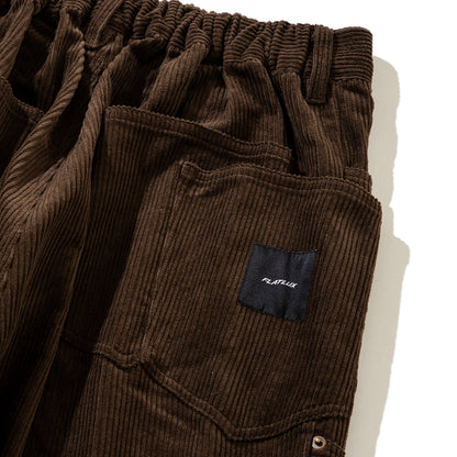 FLATLUX Cohcor Eazy Pant フラットラックス Cohcor イージー パンツ FX25-510【メンズ イージーパンツ コーデュロイ ダブルニー ワイドパンツ セットアップ可 25FW】