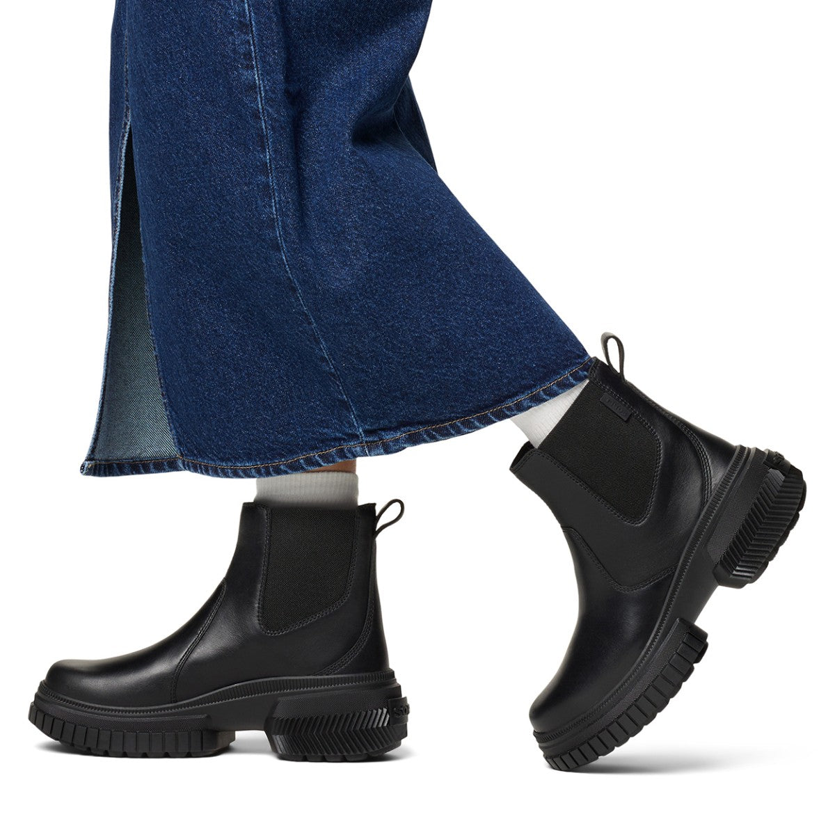 SOREL ONA AVE(TM) CHELSEA BOOT WP ソレル オーエヌエーアベニュー チェルシーブーツウォータープルーフ NL5140-010【レディース 防水ブーツ サイドゴア 軽量 グリップ力 歩きやすい 撥水 25FW】