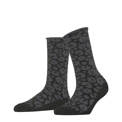 FALKE #47201 Shiny Socks Special Edition ファルケ #47201 シャイニー ソックス スペシャル エディション 47201【レディース 靴下 ヒョウ柄 25FW】