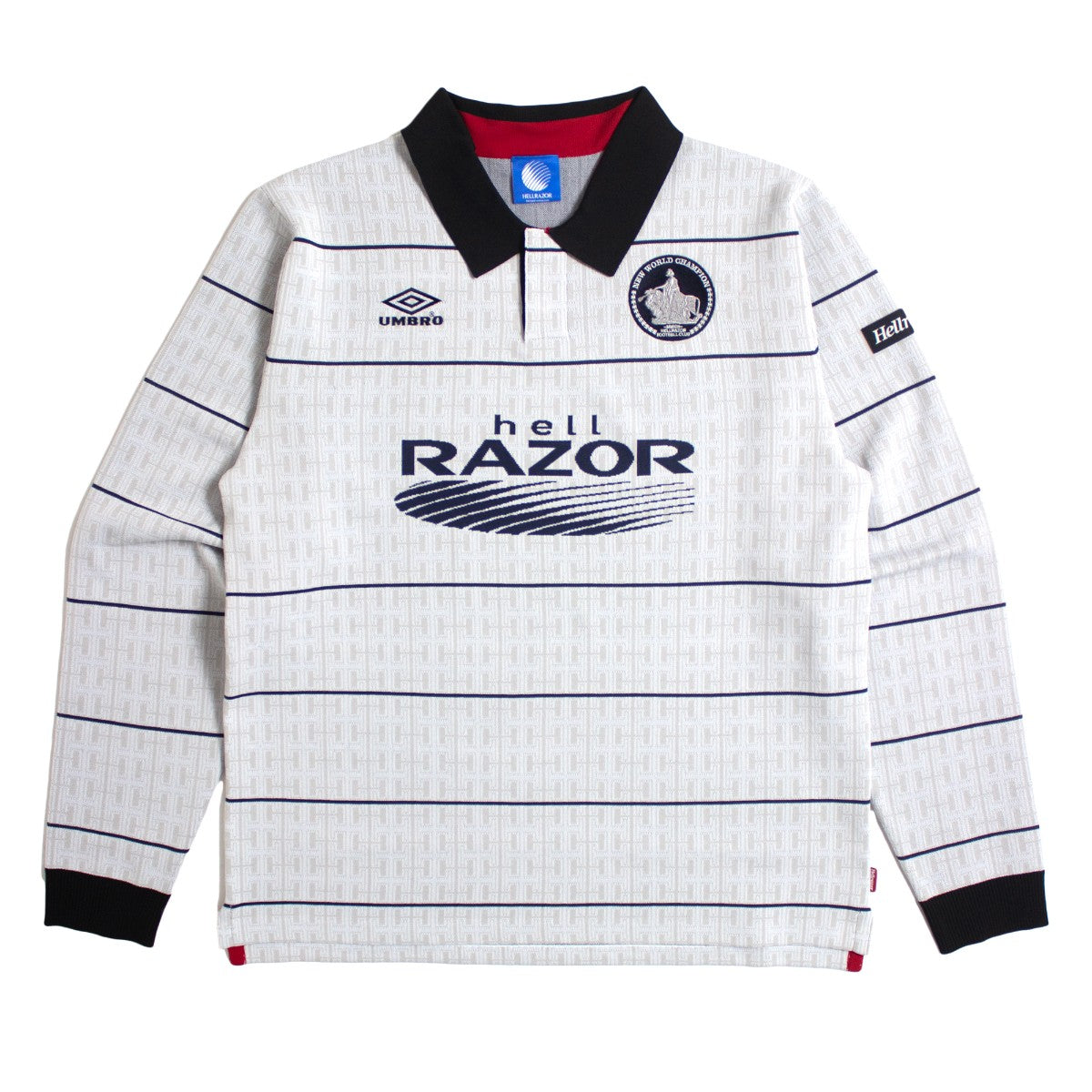 Hellrazor UMBRO HELLRAZOR F.C 25-26 KIT ヘルレイザー アンブロ ヘルレイザー F.C 25-26 KIT 01125SPUM0201【メンズ カットソー サッカー ユニフォーム ニット コラボ 25FW】
