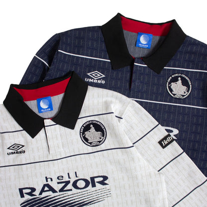 Hellrazor UMBRO HELLRAZOR F.C 25-26 KIT ヘルレイザー アンブロ ヘルレイザー F.C 25-26 KIT 01125SPUM0201【メンズ カットソー サッカー ユニフォーム ニット コラボ 25FW】