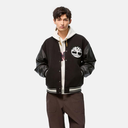 Timberland [TOKYO DESIGN COLLECTIVE] Varsity Jacket ティンバーランド [トウキョウ デザイン コレクティブ] バーシティ ジャケット A2AW8001【メンズ ジャケット レザー 中綿 保温性 クラフト ワークウェア 25FW】