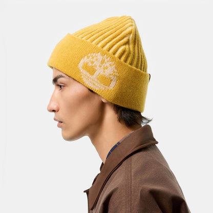 Timberland [TOKYO DESIGN COLLECTIVE] Jacquard Pattern Knit Cap ティンバーランド [トウキョウ デザイン コレクティブ] ジャカード パターン ニット キャップ A2F6X763【メンズ ニットキャップ リブ ロゴ 防寒 25FW】